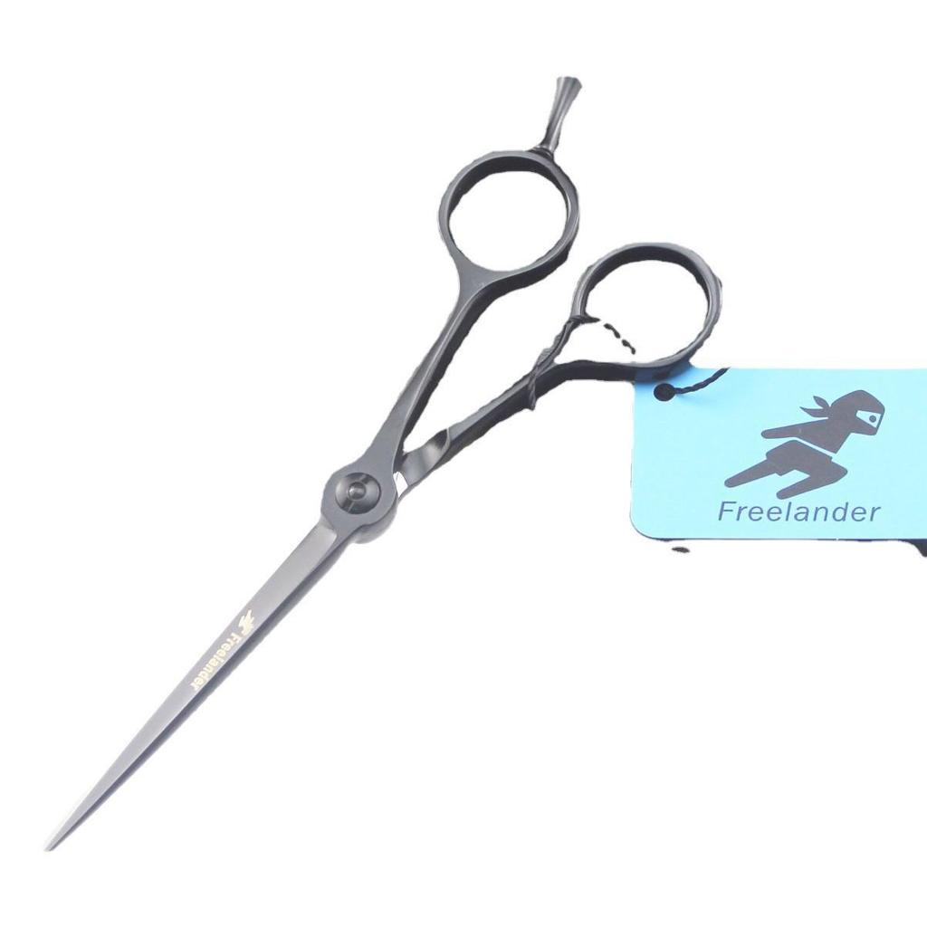 Shenxingzhe 5.5" Black Hairdressing Scissors - Straight Barber Shears
