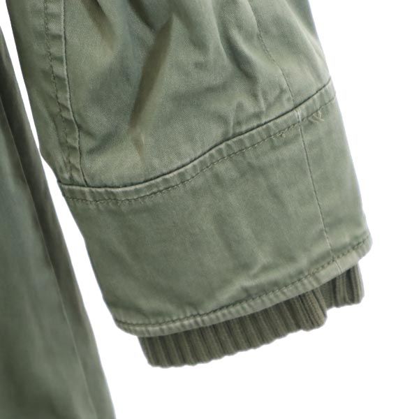 Armani Exchange Military Faux Fur Mod Coat L Khaki Women Used