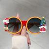 Oversized Round Merry Christmas Luxury Brand Designer Sunglasses Women For Men Vintage Popular Party Decorate Punk Sun Glasses