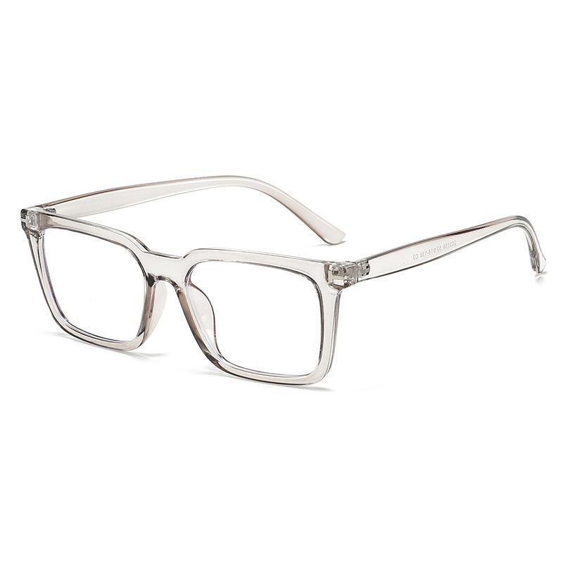 Men's business anti-blue glasses square frame simple flat glasses can be matched with degrees