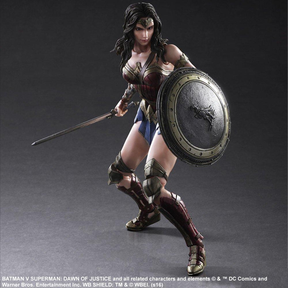 PLAY ARTS Kai Batman v Dawn of Justice Wonder Woman PVC painted movable figure Superman
