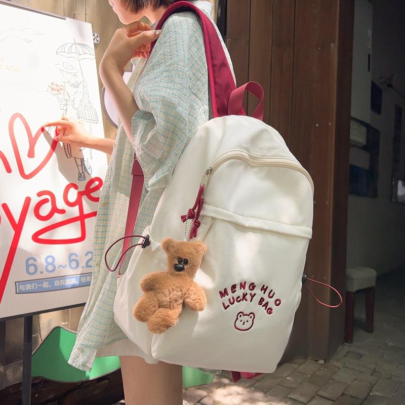 Ученики младших классов средней школы школьный рюкзак письмо большой емкости рюкзак — фото 3