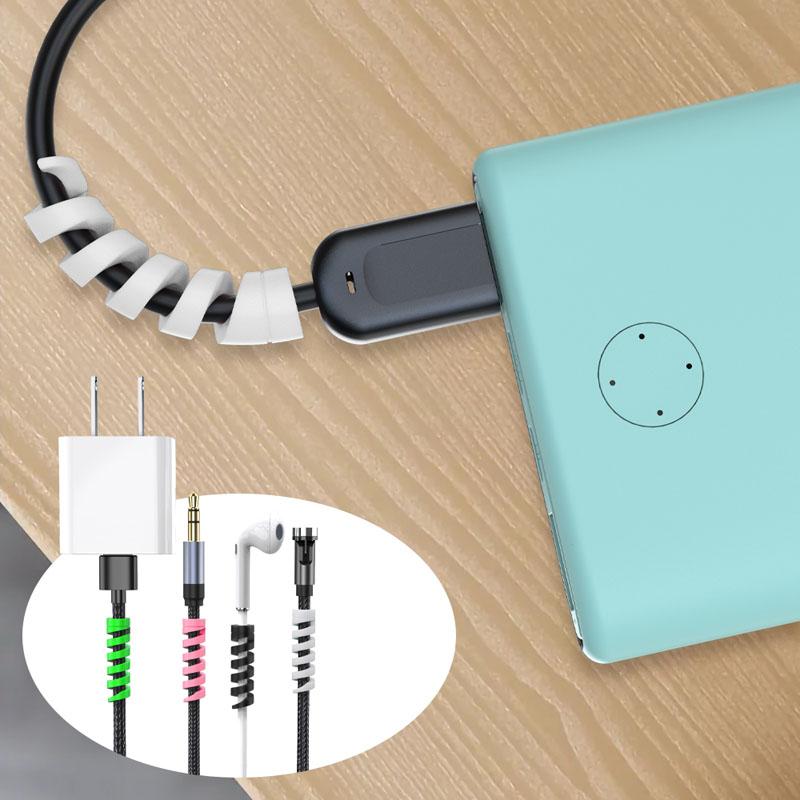 5/10PCS Spiral Cable Organizer USB Charging Data Line Bobbin Winder Protector Wire Cord Saver Protective Sleeve For Phone Cable