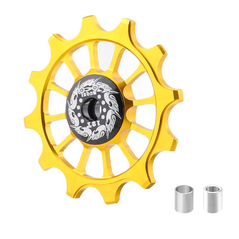 MUQZI MTB Road Bicycle 12T Positive Negative Tooth Jockey Wheel Rear Derailleur Bike Guide Pulley Ceramics Bearing