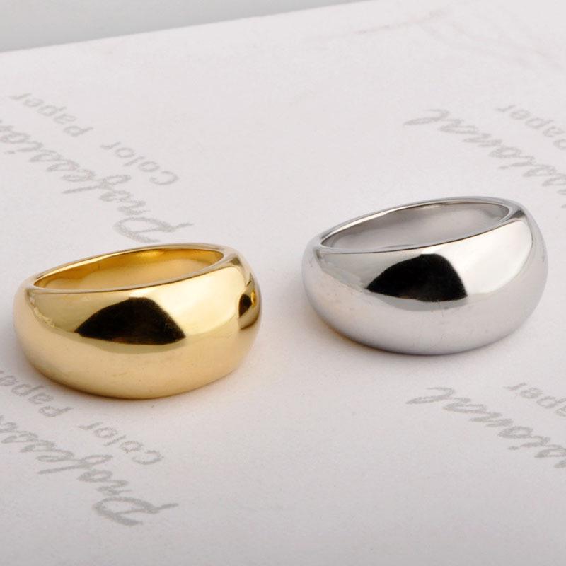 Exaggerated Retro Wide Band Ring: European & American Style Statement for Women