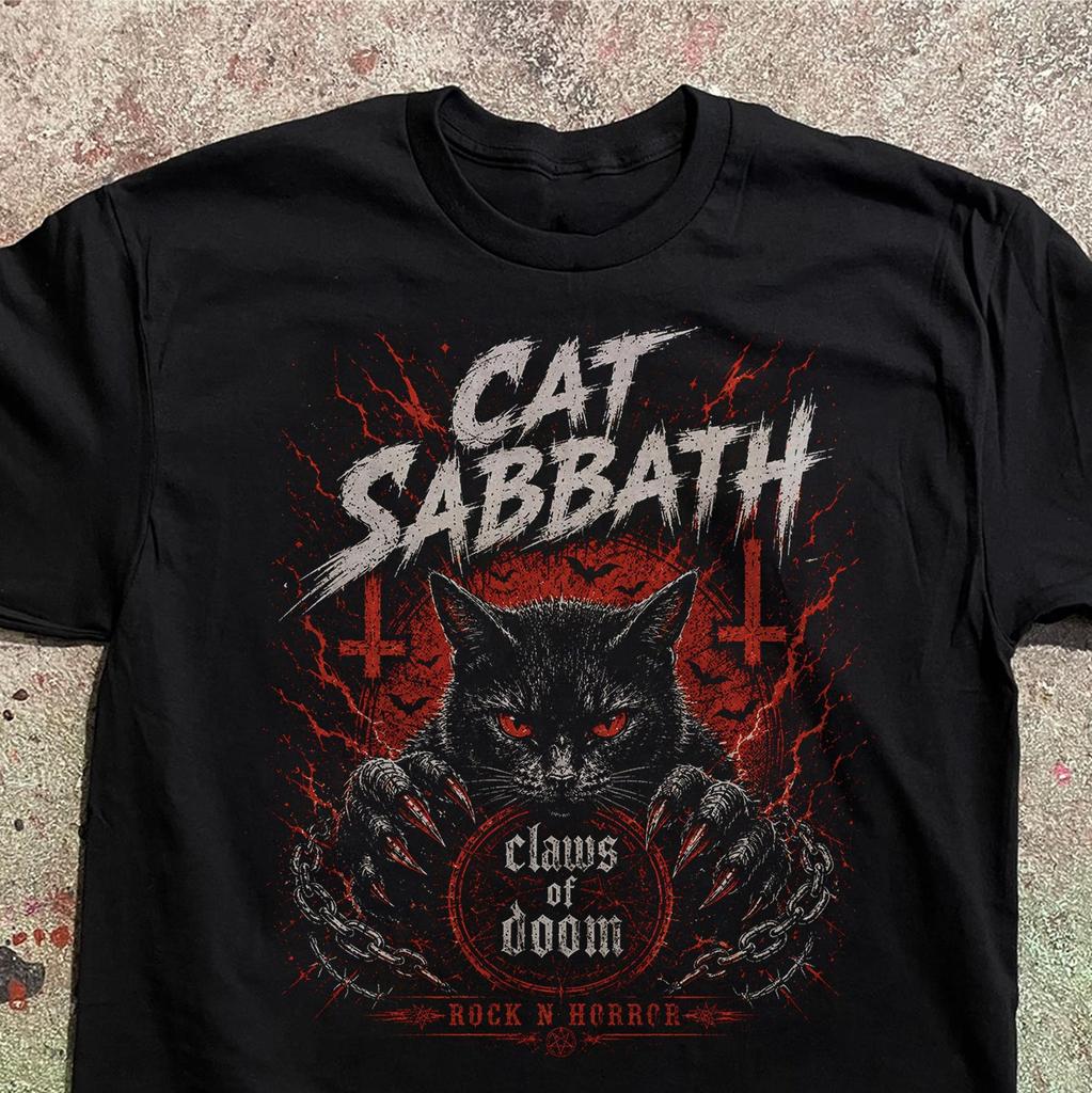Cat Sabbath Claws of Doom Shirt - Funny Heavy Metal Cat Tee