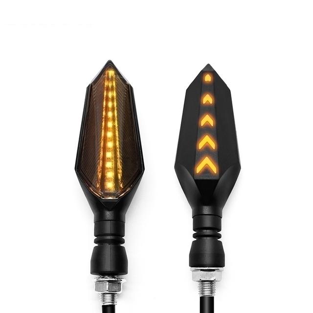 Universal Amber Blue 12V DRL Flowing Flashing Dynamic Sequential Motorcycle Led Turn Signals Light Indicator Light Motorcycle
