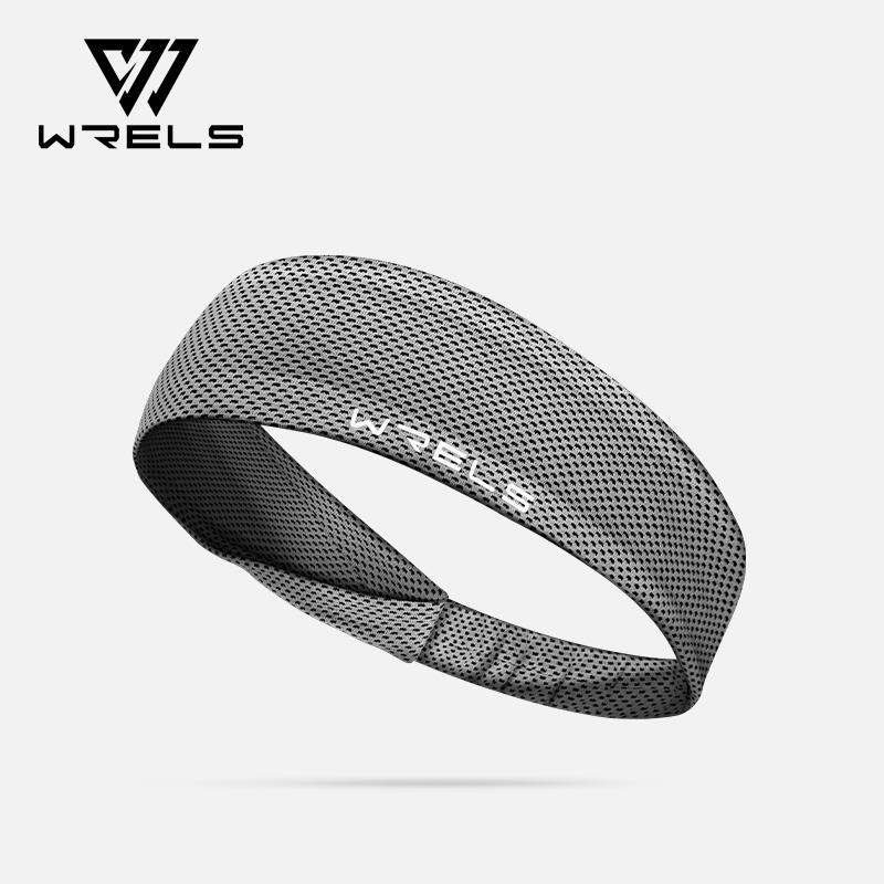 

Summer Sport Headband Breathable Fitness Sweatband Non Slip Elastic Tennis Headband Sweat Wicking Lightweight Running Hairband серый