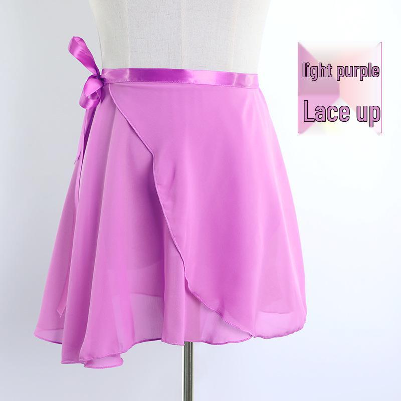 Chiffon-Netzstoff Ballett-Tanzrock für Erwachsene - Mittellang, Großer Schwung, Zum Binden, Einteilig