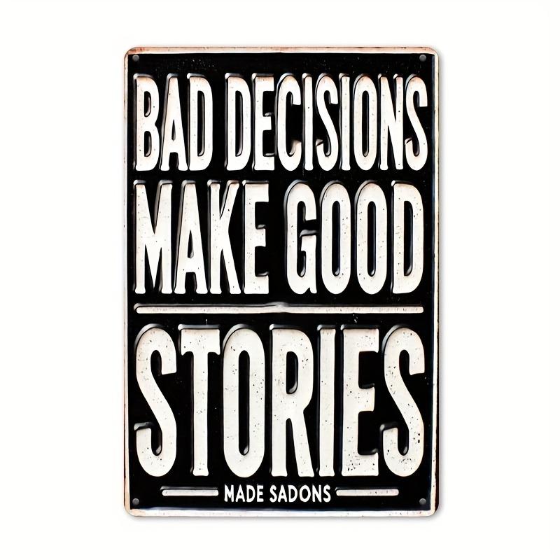 2D Flat Universal Design Iron Tin Sign with Robust Durable Construction and Enhanced Weather-Resistant Features for Wall Decor