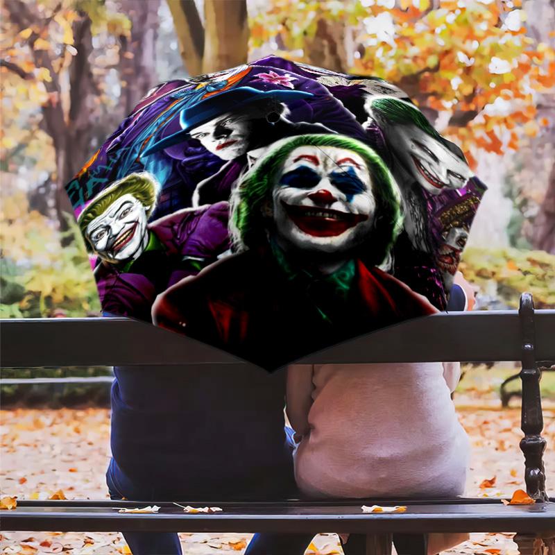 Joker Happy Face Folding Umbrella Suitable For All Seasons Umbrella Light Umbrella Gift