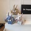 Funny animal shoulder bag for women Cute rabbit shape crossbody bag for girls trend versatile shoulder bag women bag