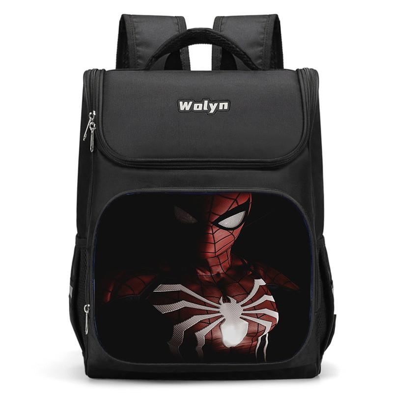 Lightweight Spiderman Girls Backpack With Large Storage For Use Educational