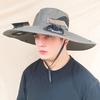 Fan Hat Wide-Brimmed Outdoor Hat with Dual-Power Fan Design Solar USB Charging Hiking Cycling Fishing Sun Hat