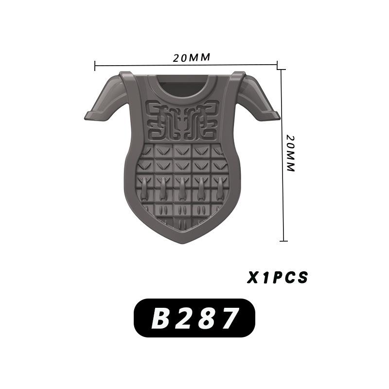 5Pcs Clarion Ancient Chinese Tv Series Character Figure Weapon Accessories Armor Assembling Toy B284