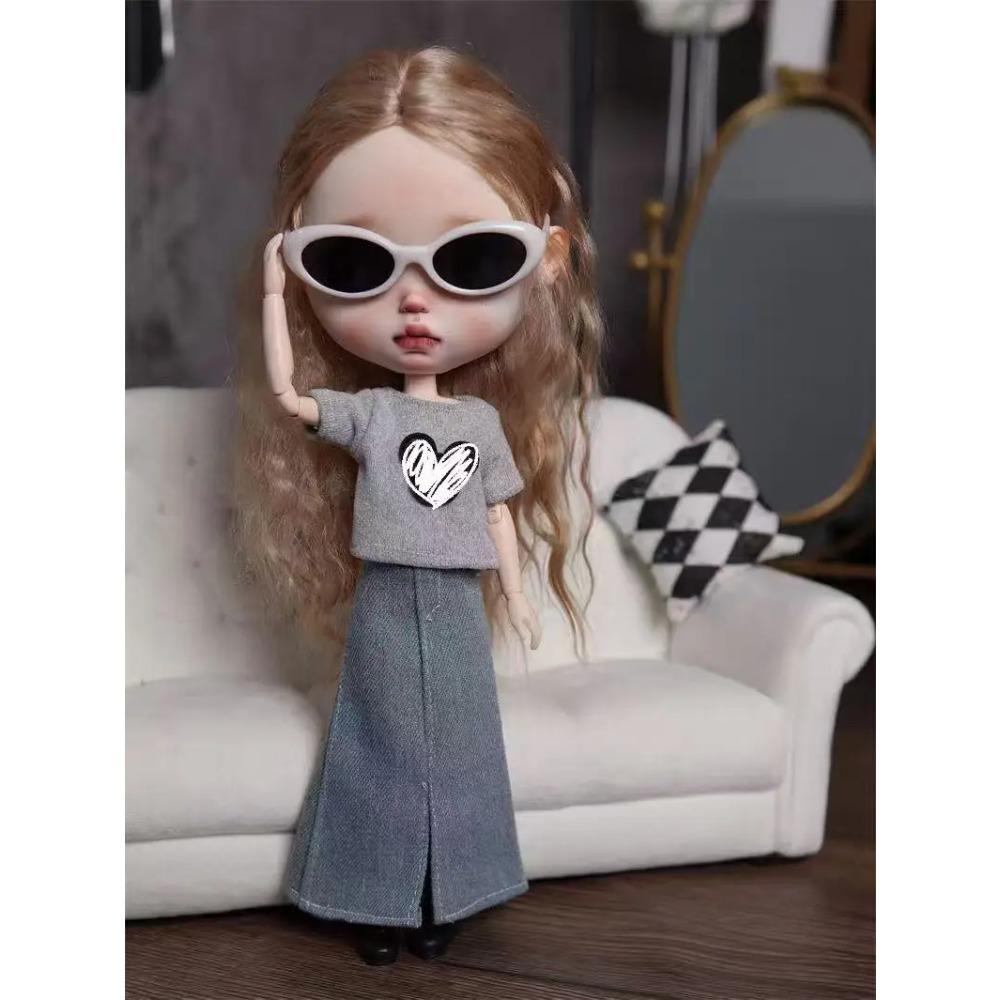 1/6 Blythe Doll Clothes Outfit Warm Cotton Coat Suit Winter Coat Down Jackets Doll Clothing Accessories