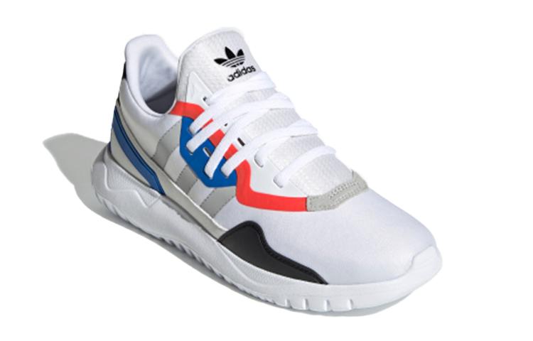 Adidas Originals Flex Collection J Abrasion Resistant Breathable Low top Kids Lifestyle Shoes White Blue Gray Unisex FX5321