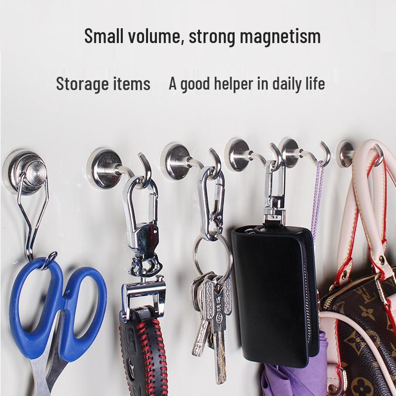 Spot No-Mark Nail-Free Magnetic Hook for Office & Warehouse