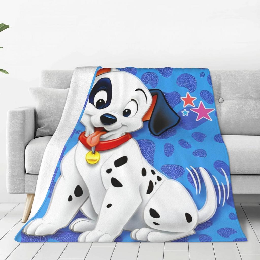 Super Soft Blankets Camping 101 Dalmatians Throw Blanket Flannel Bedspread For Living Room Comfortable Sofa Bed Cover