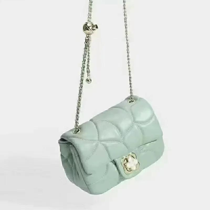 Women's Crossbody Bags New Trend Versatile Stitching Luxury Feminine Chain Bags Shoulder Ladies Small Square Bags