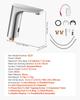 Touchless Bathroom Sink Faucet, Automatic Motion Sensor Restroom Toilet Faucet, HandsFree Adjustable Cold Hot Single Handle Water Mixer Battery