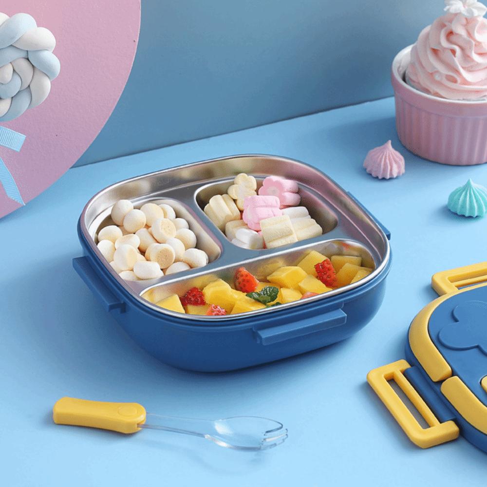 2/3 Compartments Compartment Lunch Box 304 Stainless Steel Thermal Lunch Box  For Picnics