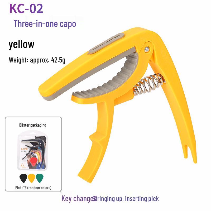 Guitar Capo for Folk, Classical, and Electric Guitars - Plastic and Metal Options Available