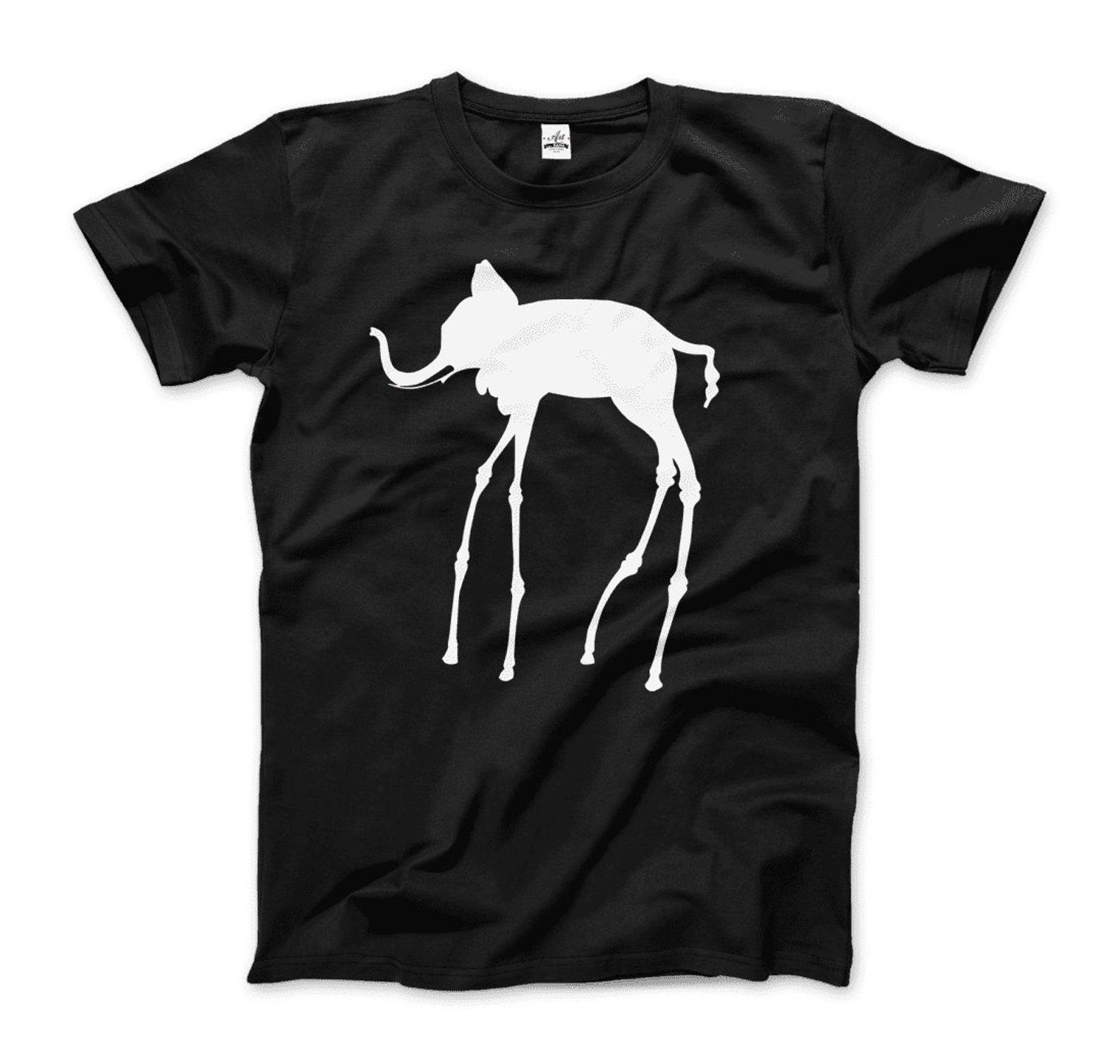 Elephant Design Inspired by Dali T-Shirt 4XL