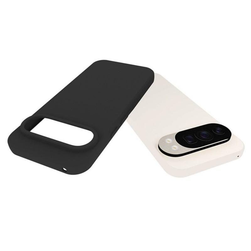 For Google Pixel 10/Google Pixel 10 Pro TPU Case WANLONFENG MS Series Matte Back Cover with Tempered Glass (Big Hole Lens)