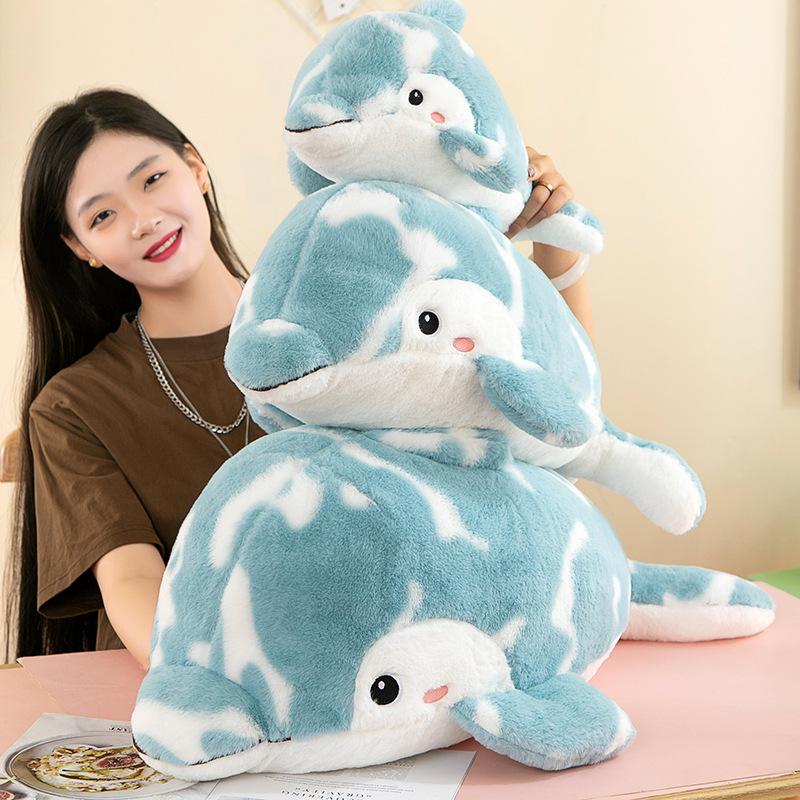 Romantic Starry Sky Dolphin Dolls Aquarium Doll Girls Sleeping Pillow Rag Dolls Ocean Series Plush Toys