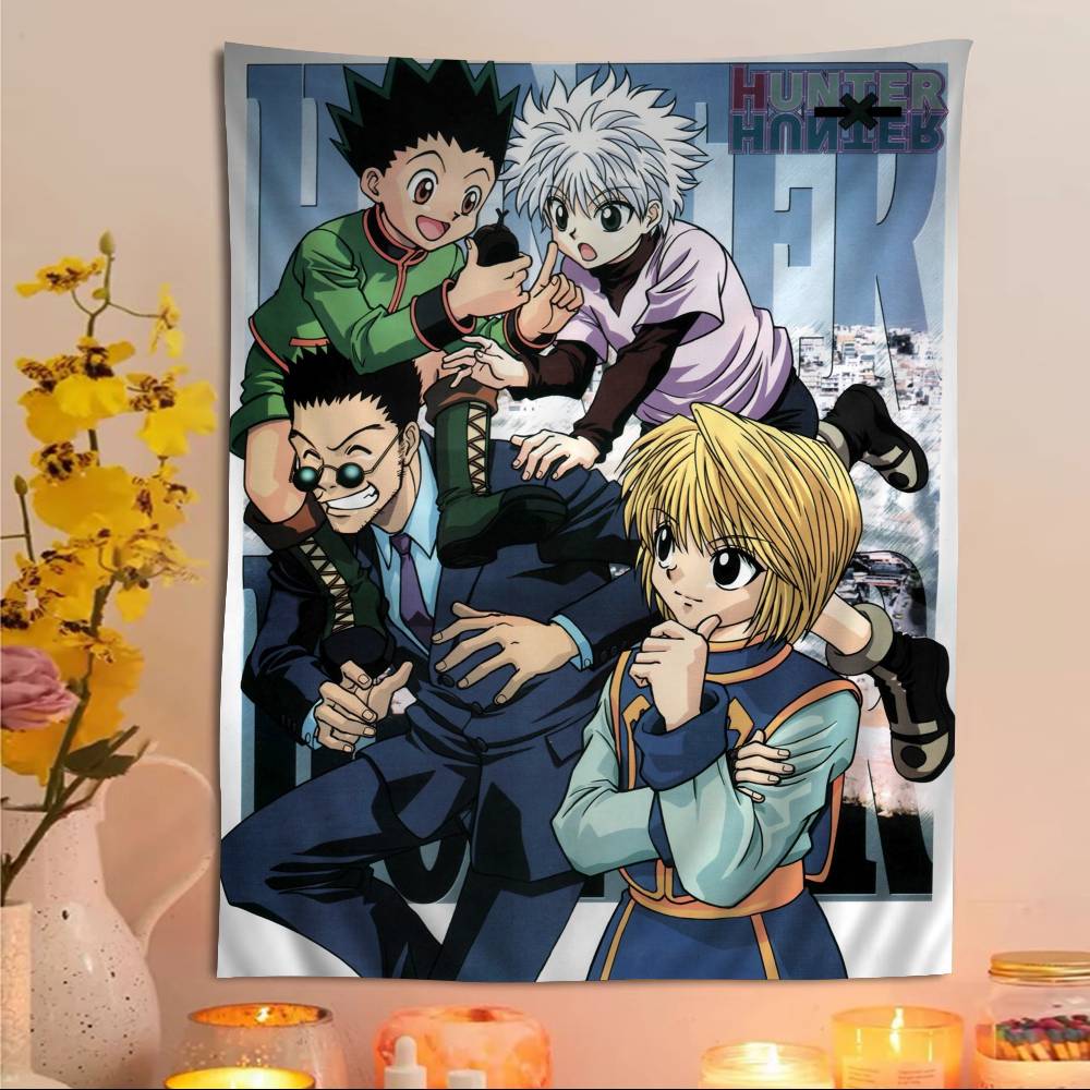 Hunter X Hunter Weekly Jump Cover Wall Tapestry  Shonen Manga Decor Bold Room Accent for Adventure Anime  Jump Manga Fans