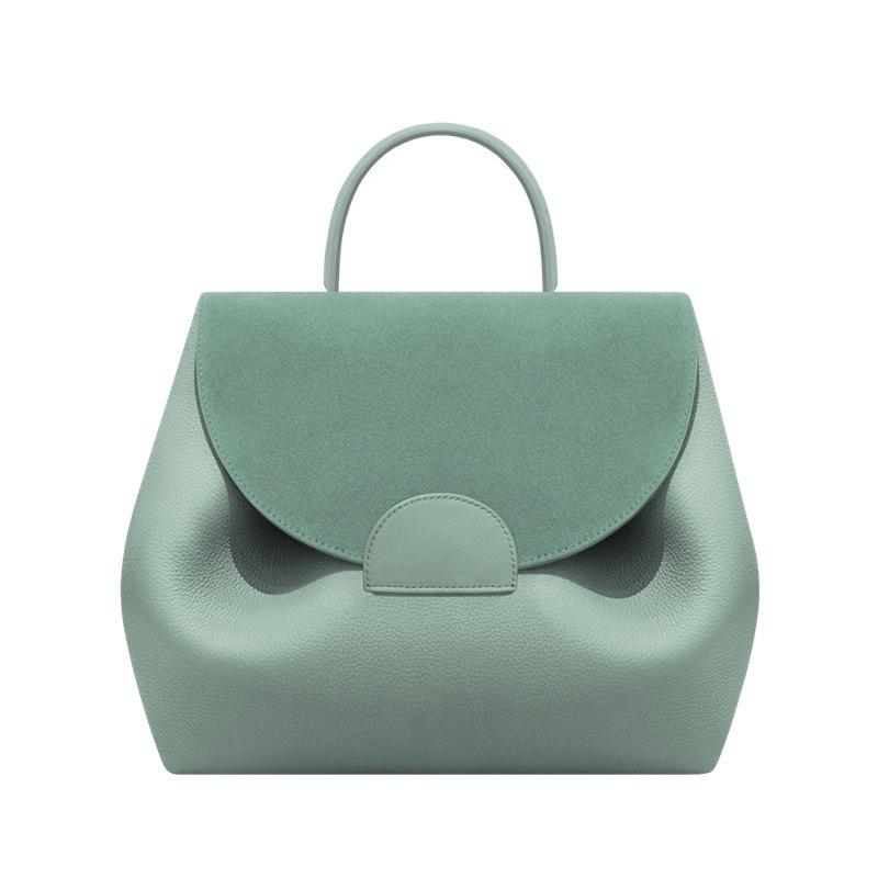 Design di Nicchia Piccolo, Sensazione di Alta Gamma, Pelle di Lusso Leggero, Versatile per il Pendolarismo, Borsa in Pelle di Vacchetta Strato Superiore per Donna