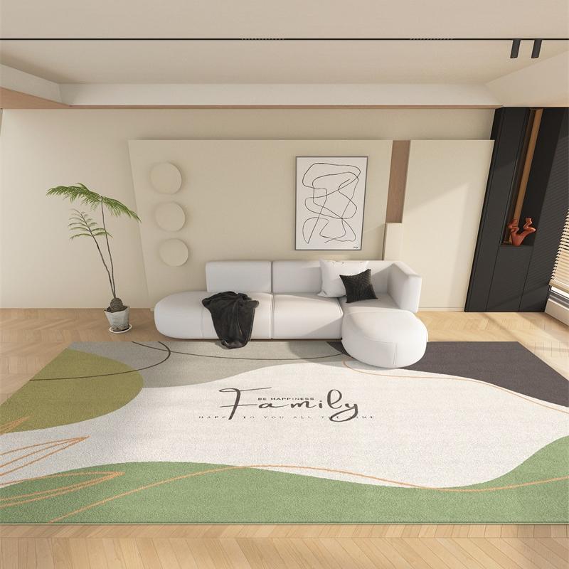 Leichte Luxusteppiche für Wohnzimmer Flauschiger Weicher Lounge Abstrakter Teppich Große Fläche Dick Schlafzimmer Deko Teppich Zuhause Plüsch Bodenmatte