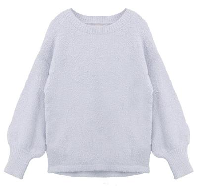 Two Hatch Fluffy Boat Neck Long Sleeve Loungewear Top with Ribbed Cuffs for Warmth and Perfect As a Christmas This Stylish and Cute Pajama Set Makes a