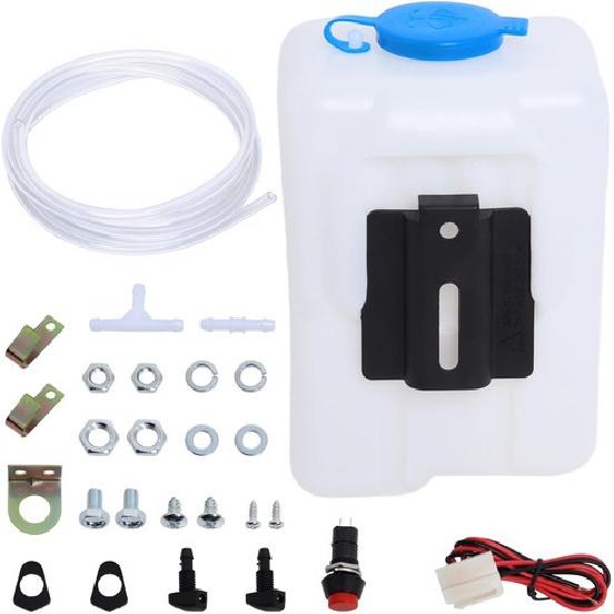 

Universal Windshield Washer Pump Reservoir Kit 99300 Fluid Reservoir Tank Bottle