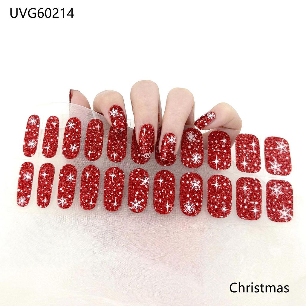Transparent Nude UV Gel Nail Art Stickers: Semi-Cured, Semi-Baked Manicure Sheets