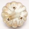 Mino Ware Gohonte Small 11cm Set of Made In Product "Kato Kenji" Chrysanthemum-shaped Three-legged Bowl/Plate, Approx. Diameter, 5, Japan, Code