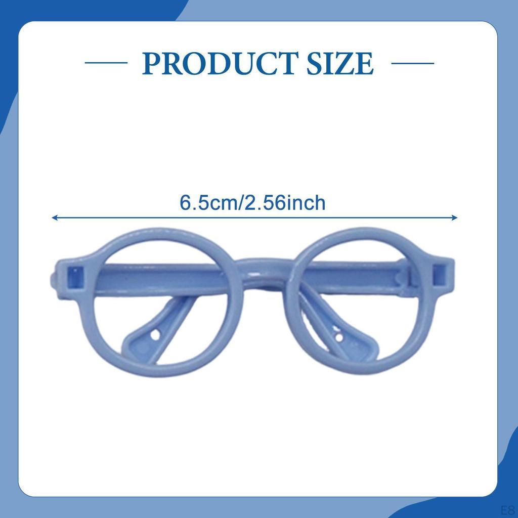 Doll Glasses Costume Accessories Eyewear Figure Dress up Eyelgasses for Pretend Play