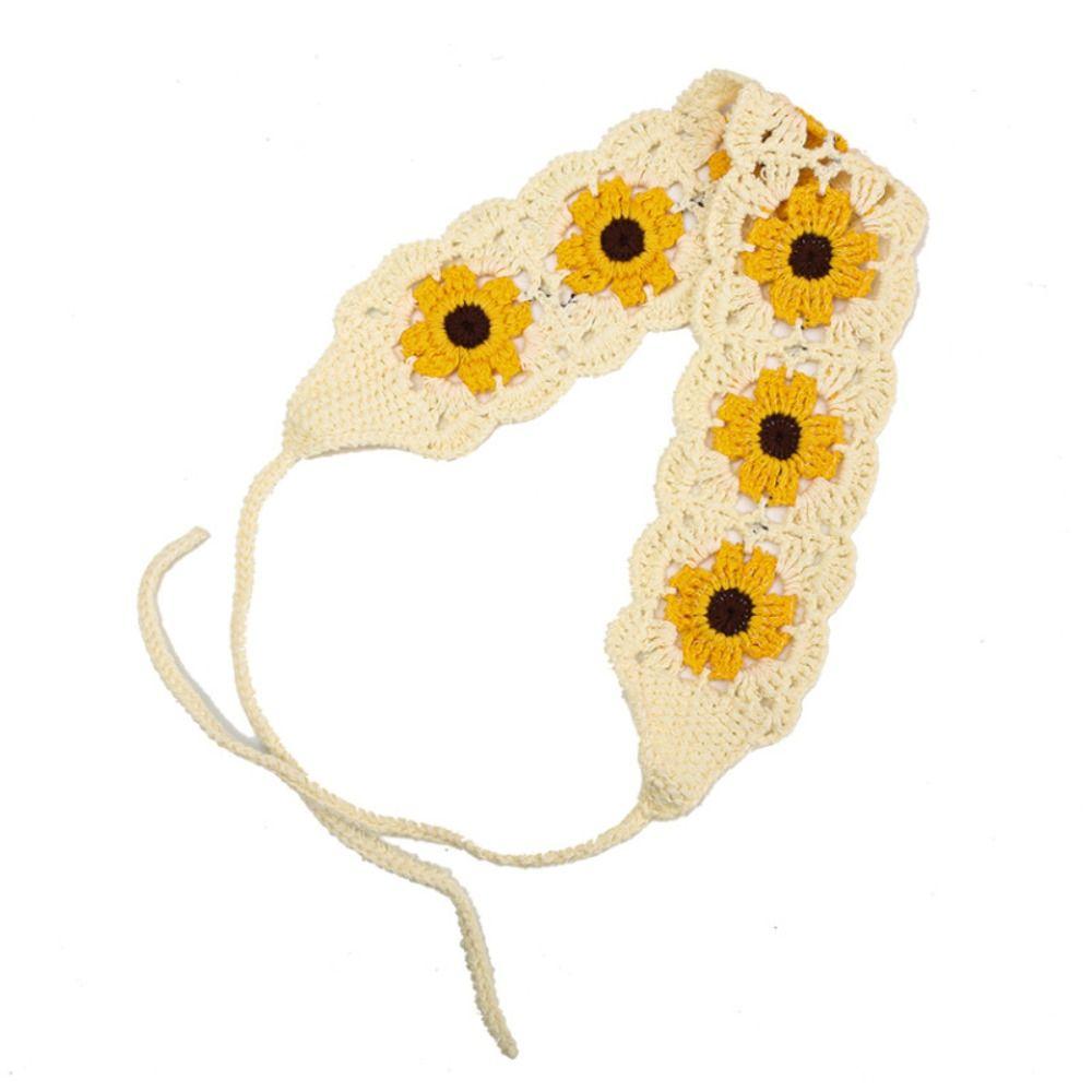 Hollow Turban Retro Headscarf Fashion Crochet Hair Band