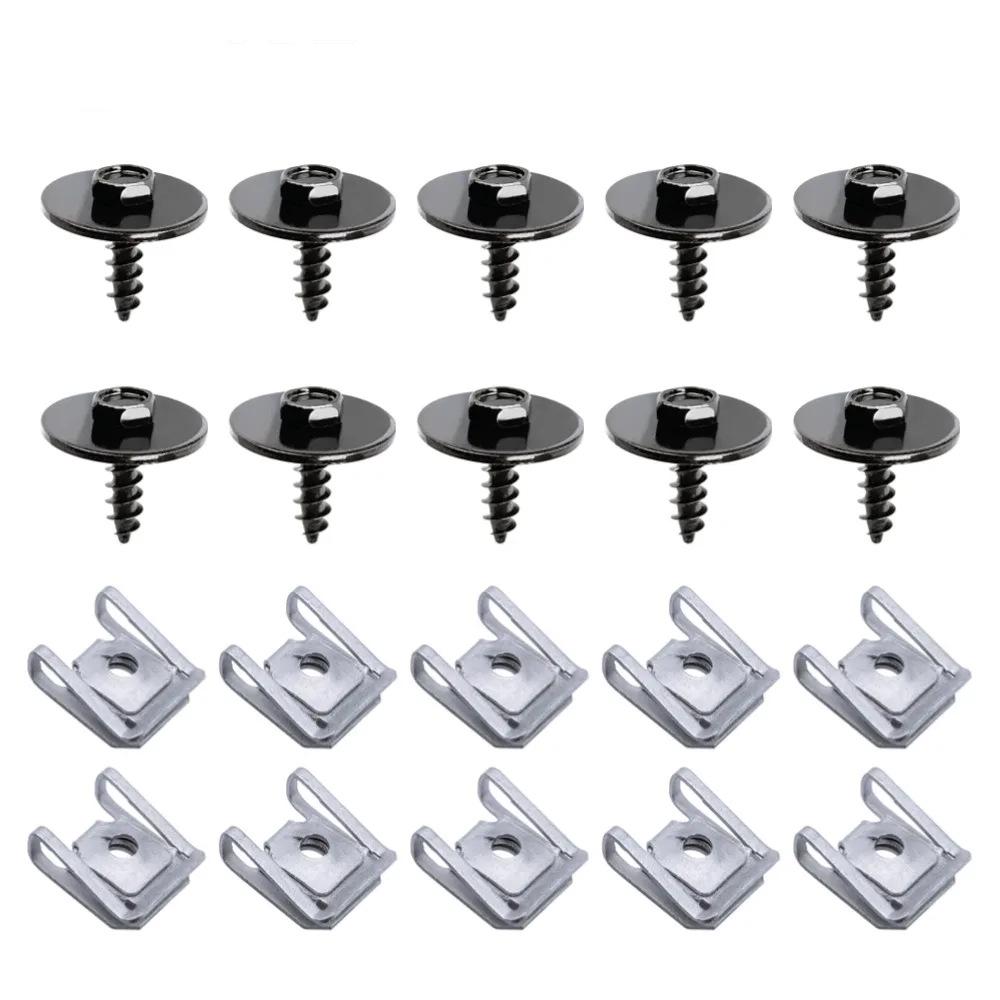 20dílná sada šroubů, matic a klipů do auta pro nárazník a blatník BMW