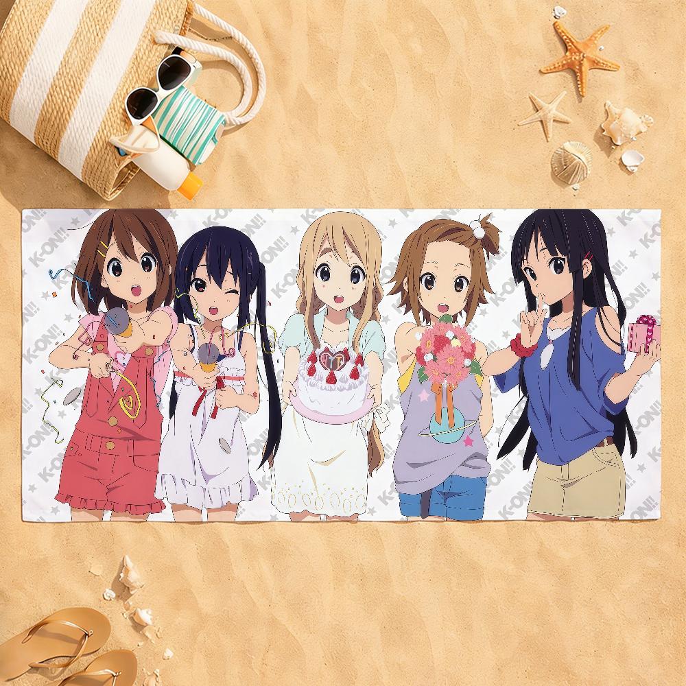 Anime Girl K-ON Beach Towel For Beaches Yoga Studios Gyms Hot Springs Swimming Pools And Picnics