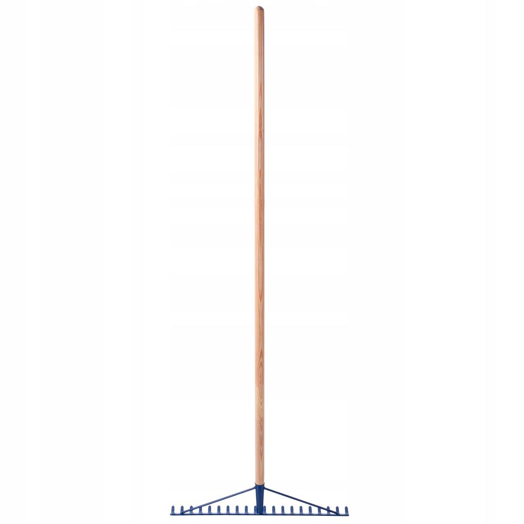 KADAX Metal Rake For Leaves Grass Stones Garden Solid 155cm With Handle