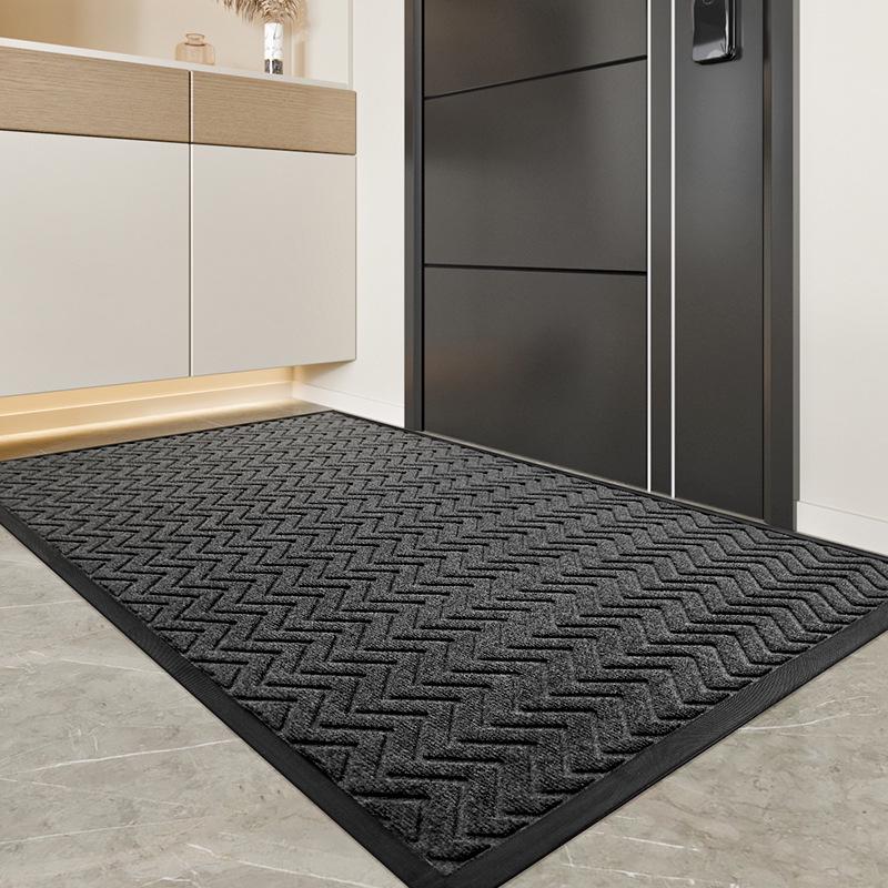 

Minimalist Polypropylene Non-Slip Entrance Door Mat - Dirt-Resistant Rubber Scraper Mat 45x75cm