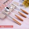 RuHan Wooden Handle Portable Cutlery Set