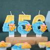 Creative Cartoon Number Birthday Candle Cake Party Decoration Handmade Pikachu Birthday Candle
