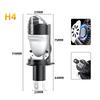 High Power H4 Led Projector Len Direct Insertion High Low Light Car Motorcycle Turbo Fan Lamp Super Bright Waterproof 1Pc
