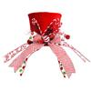 Christmas Hat Tree Top Star Christmas Tree Top Decoration Hat Retractable Spring Bow, Beautiful Christmas Tree Decorations