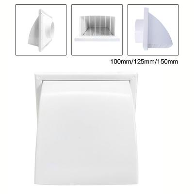 Duct Air Outlet Air Outlet Spring-less White Windproof Exterior Wall Exhaust Outlet Multifunction 1 Pc Duct Covers Vent Grilles