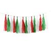 15-Piece Paper Tassel and PET Ribbon Set for Birthday Party Decorations