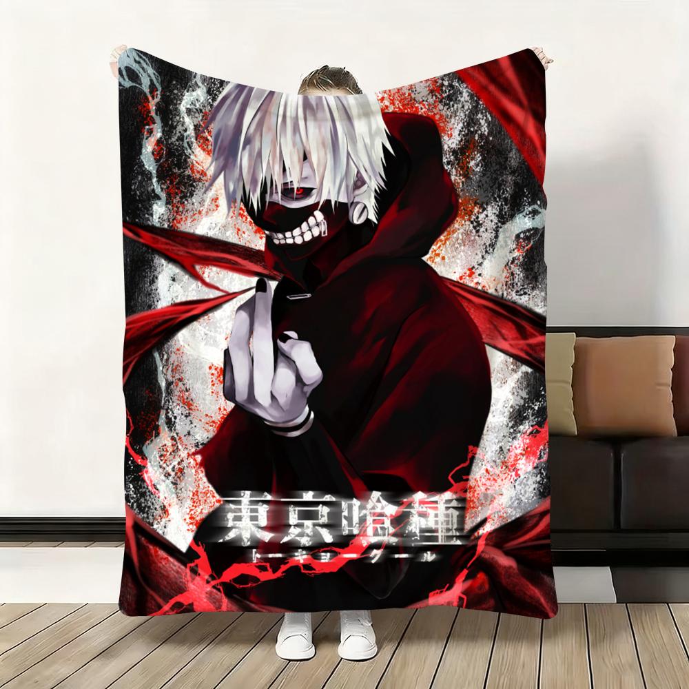 

Amine T-Tokyo Ghoul Classic Movie Throw Flannel Fluffy Soft Blanket Warm Skin-Friendly Throw for Sofa Bed Office Nap Winter 30x40in
